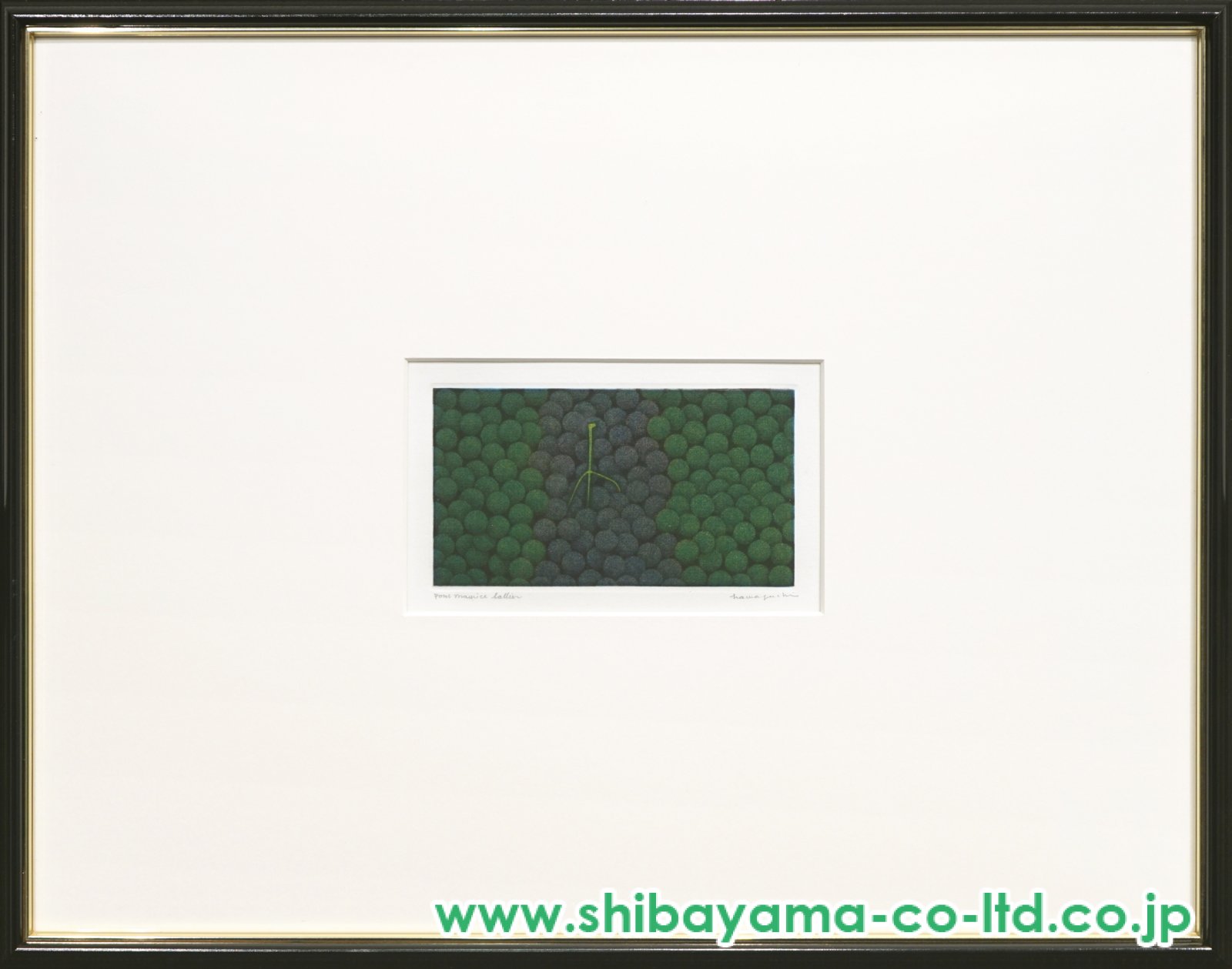 浜口陽三「二色のぶどう」カラーメゾチント :: 絵画買取・販売