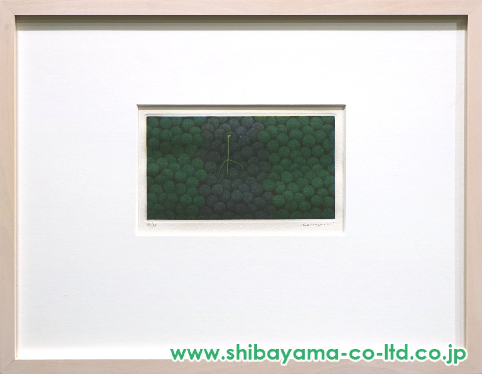 浜口陽三作品（緑と紫のぶどう）【配送日条件あり】 浜口陽三 緑と紫のぶどう | 絵画など美術品の販売と買取 | 東京