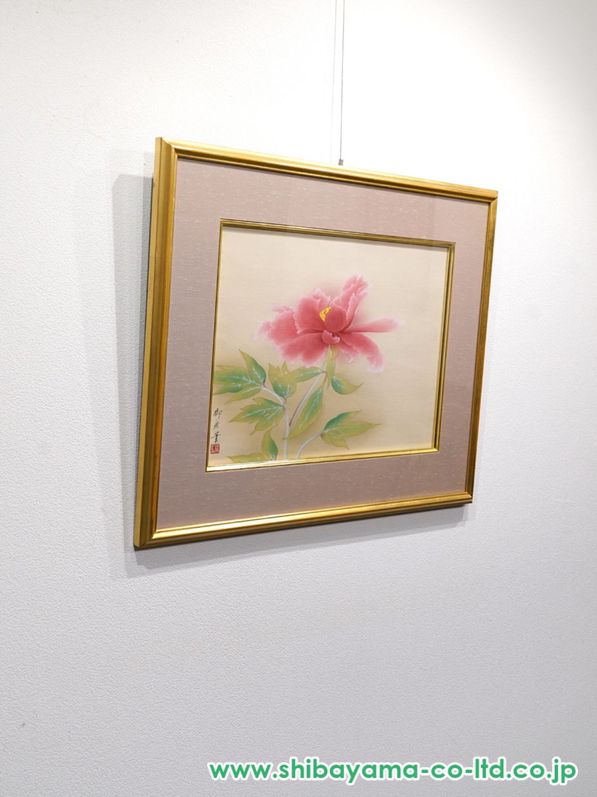 速水御舟 牡丹 モモセ版画美術 木版画 速水御舟「牡丹」木版画 :: 絵画買取・販売 - シバヤマ