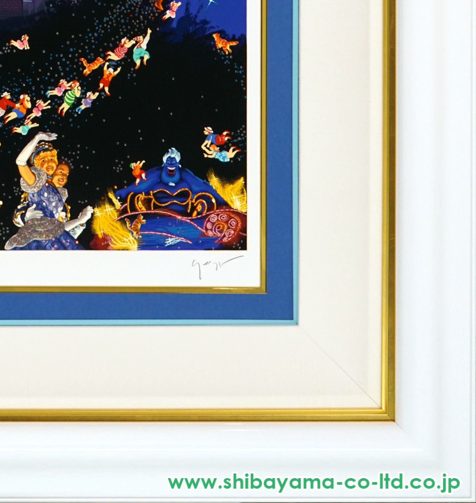 絵画　ヒロ・ヤマガタ「ティンカーベル 東京ディズニーランド」　シルクスクリーン ヒロ・ヤマガタ「ティンカーベル-東京ディズニーランド」シルク
