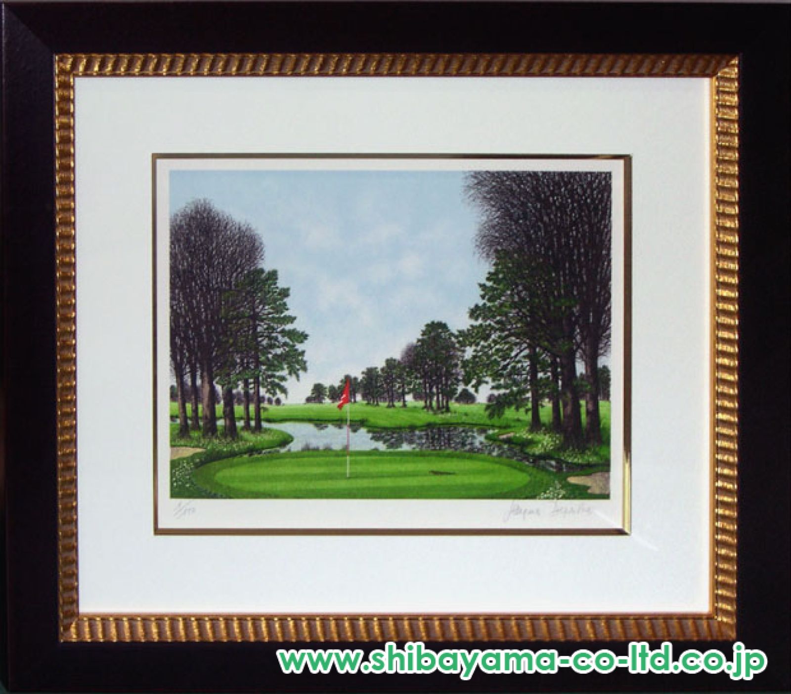 月末迄のサ-ビス価格　デペルト　真作保証　リトグラフ 美術品　ゴルフ場　　絵画 月末迄のサ-ビス価格 デペルト 真作保証 リトグラフ 美術品
