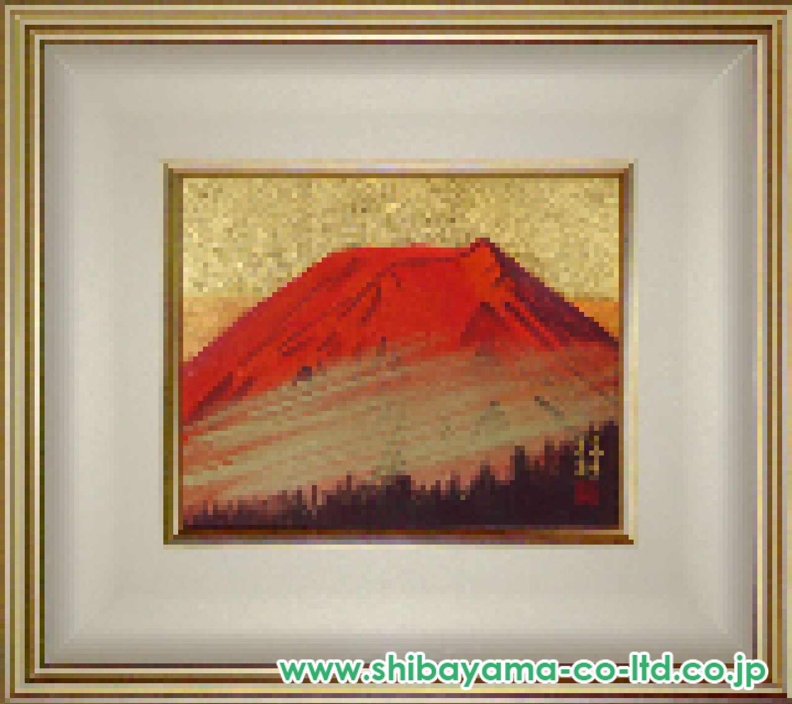 福王寺法林「朝富士」日本画 3号 :: 絵画買取・販売 - シバヤマ