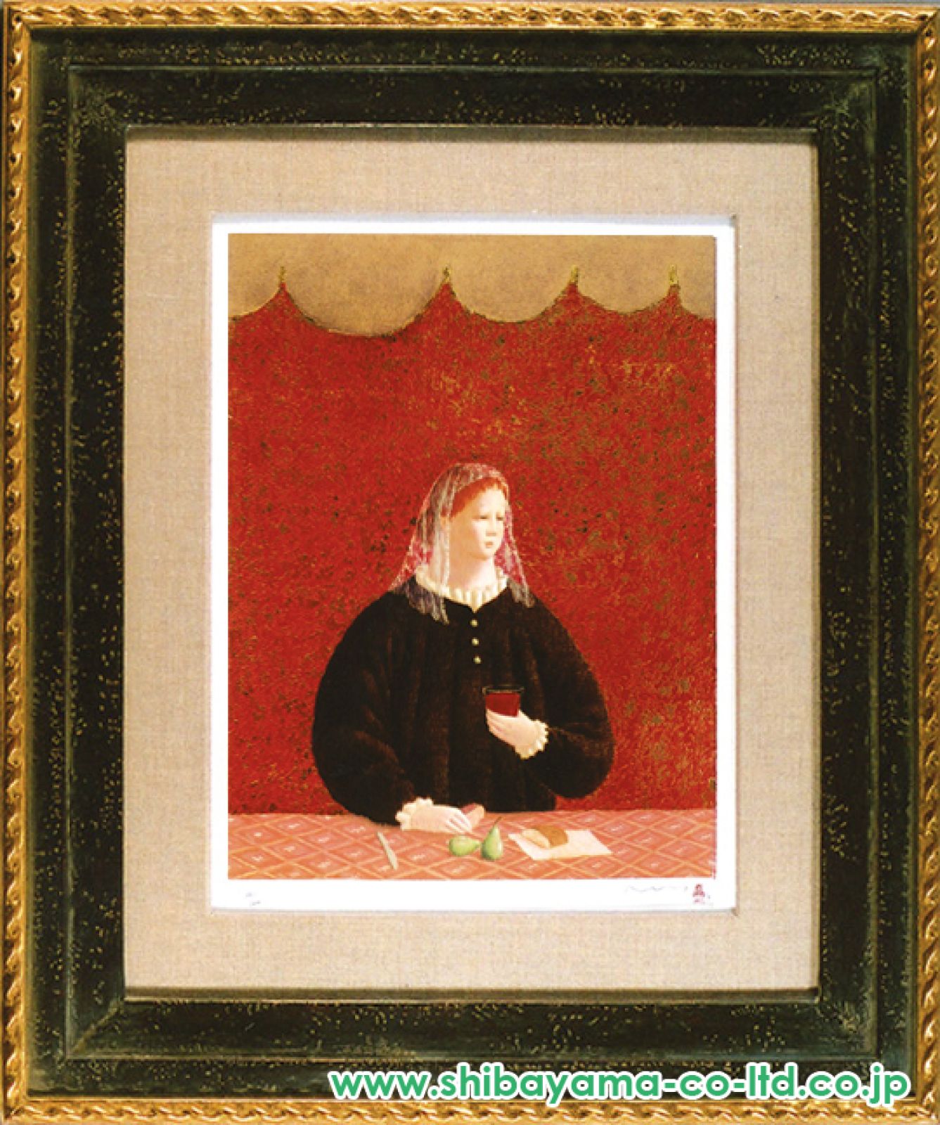 福岡通男「Pasto」リトグラフ :: 絵画買取・販売 - シバヤマ