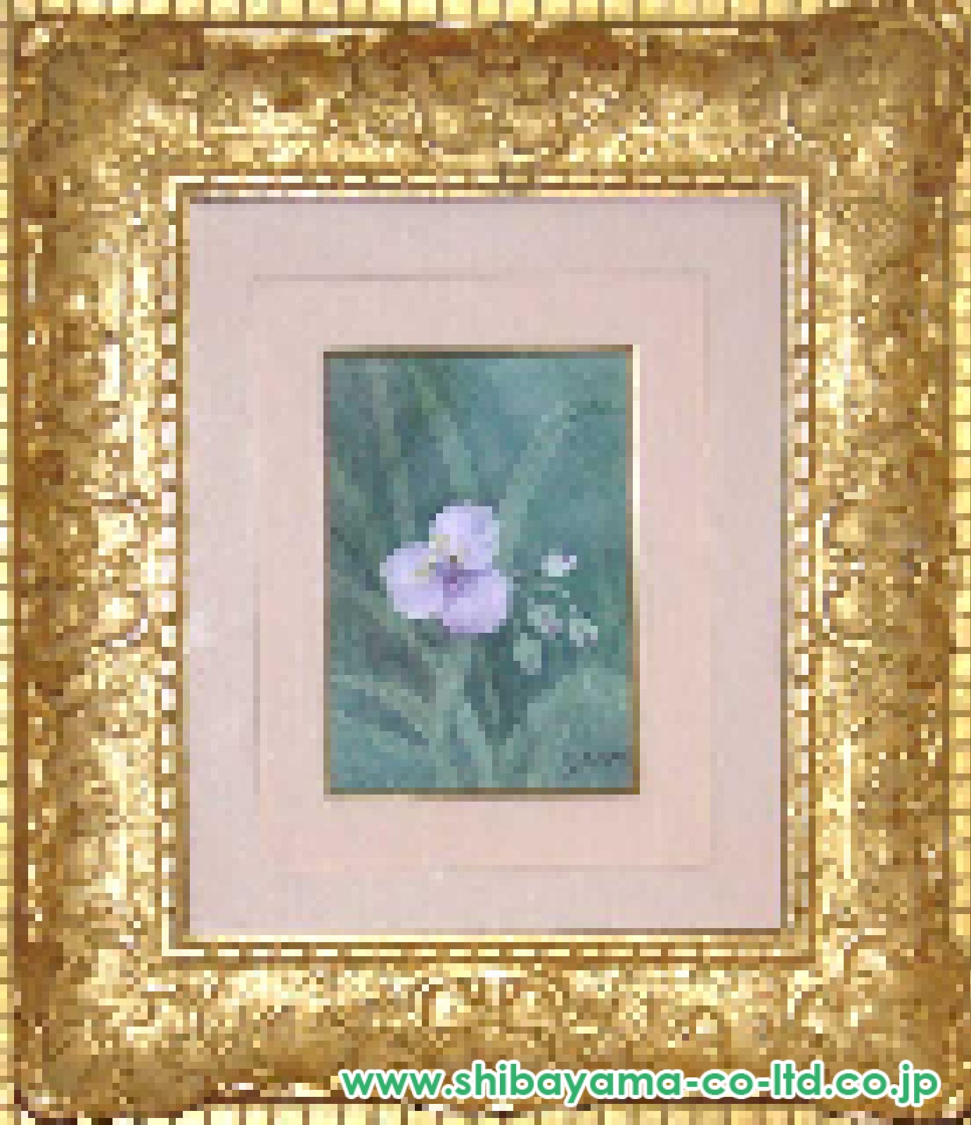 藤井勉「花」水彩 :: 絵画買取・販売 - シバヤマ
