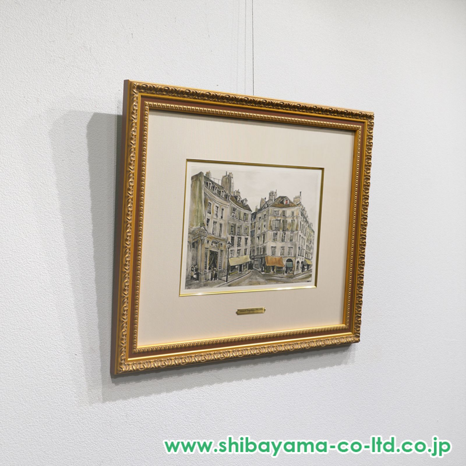 藤田嗣治、テルヌ広場、レゾネより、新品高級額装付、状態良好 藤田嗣治、パリのマドレーヌ、超希少画集画、新品額装付 - メルカリ