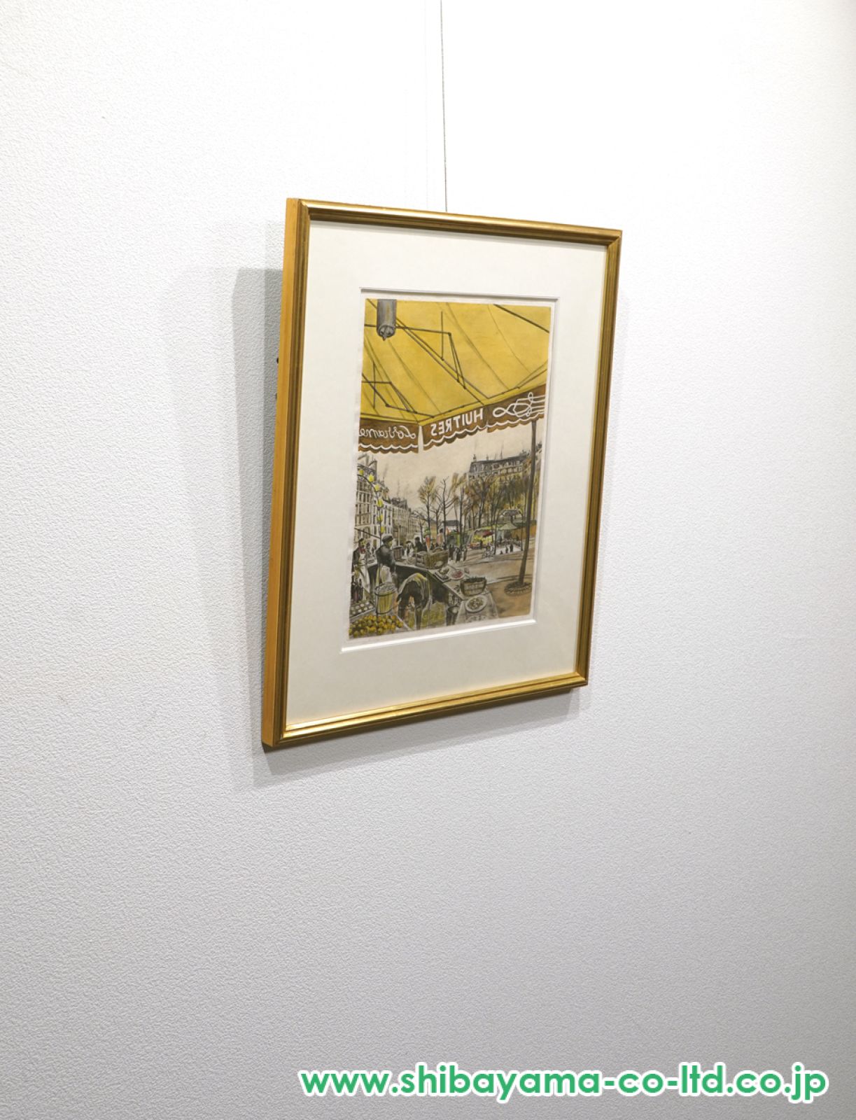 藤田嗣治、テルヌ広場、レゾネより、新品高級額装付、状態良好 藤田嗣治 「テルヌ広場」 | | アトリエ・ブランカ