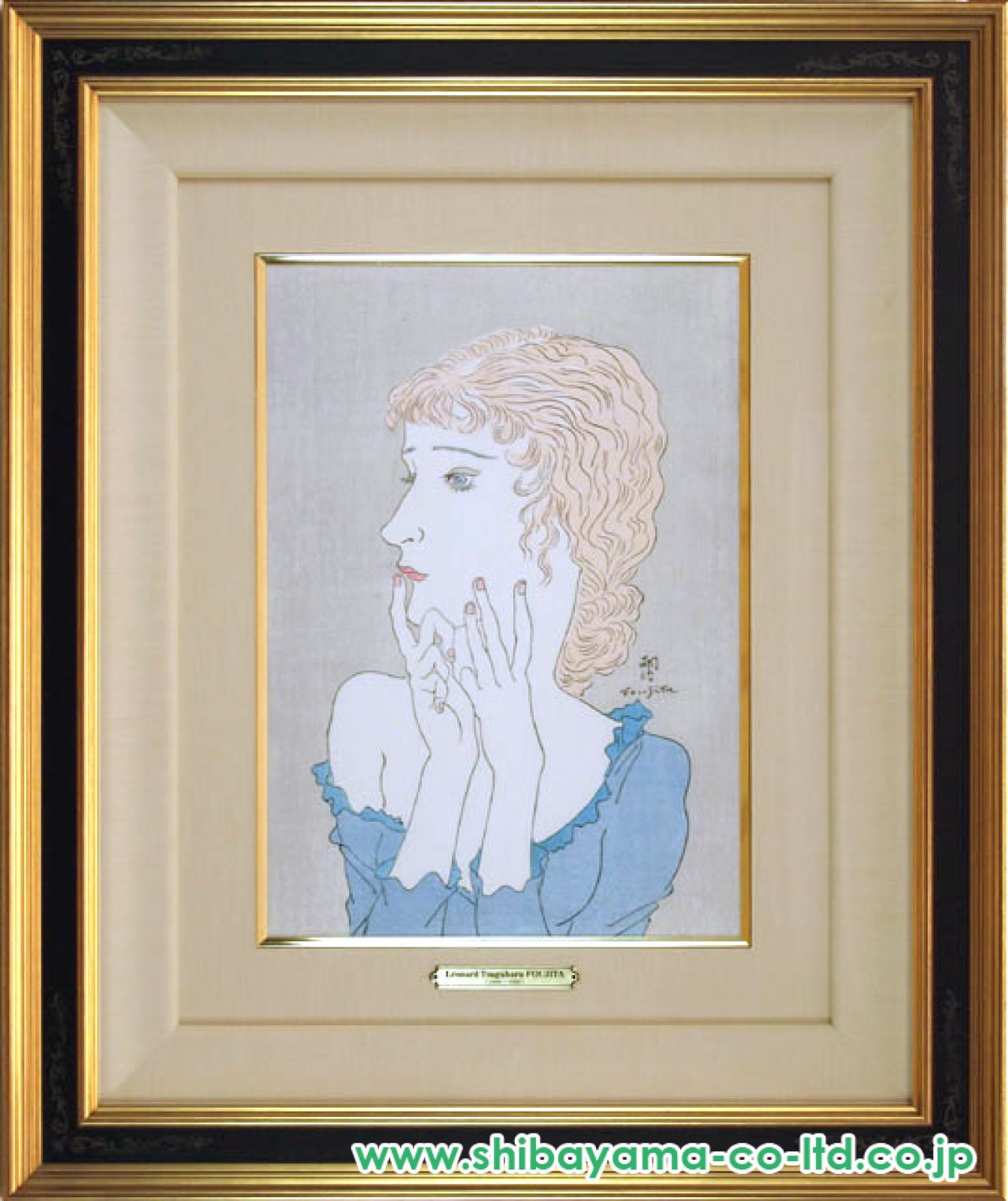 藤田嗣治のオリジナル木版画・１９２５年製本物 Hh藤田嗣治のオリジナル木版画・ 1925年製作 - メルカリ