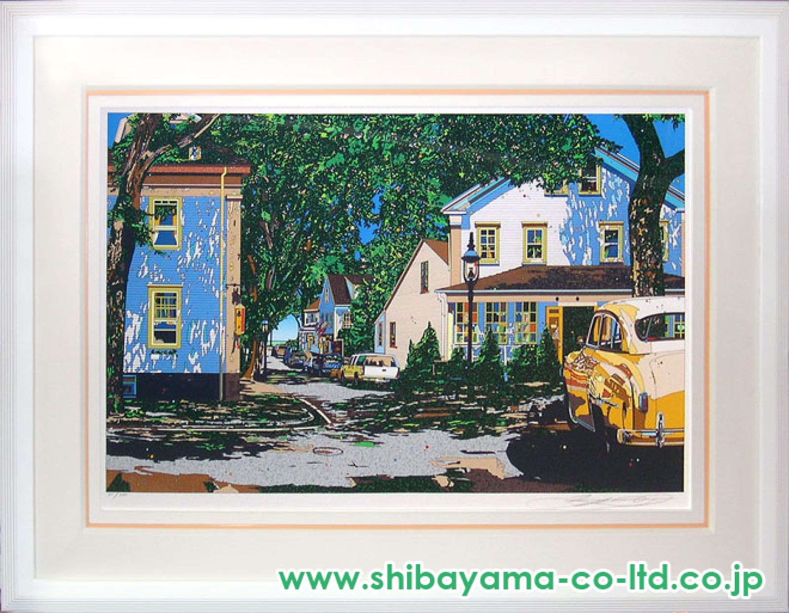 鈴木英人「君住む街角」シルクスクリーン :: 絵画買取・販売