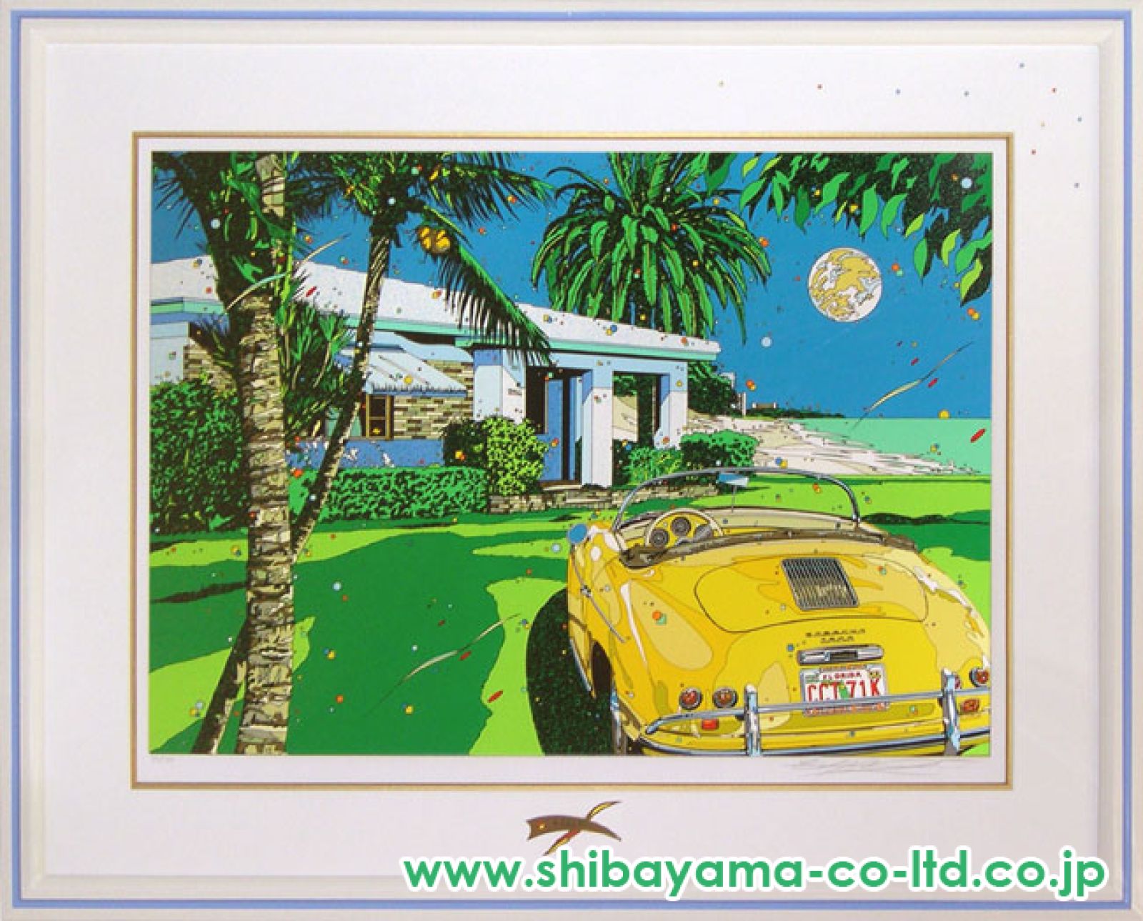 鈴木英人「MIAMI MOON」シルクスクリーン :: 絵画買取・販売
