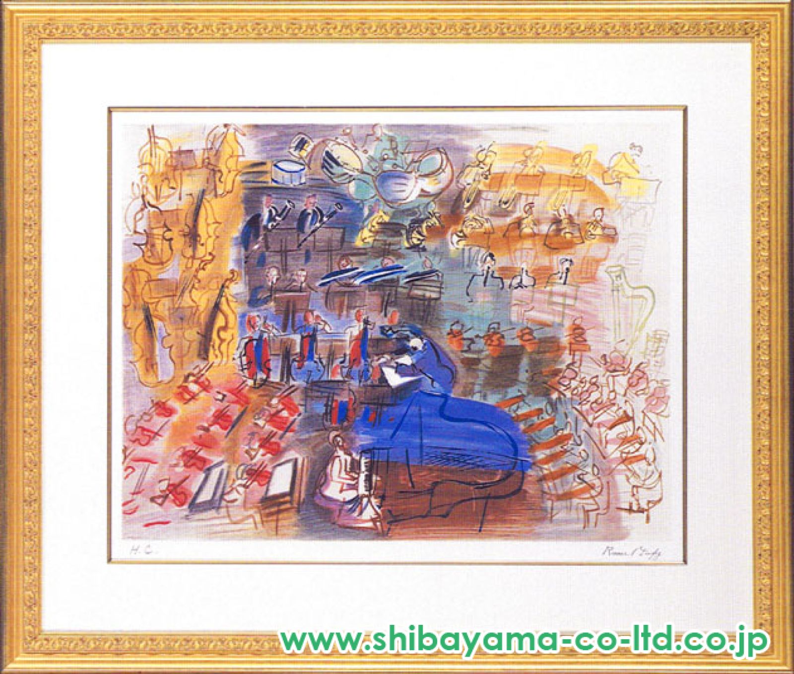ラウル・デュフィ「オーケストラ」リトグラフ :: 絵画買取・販売