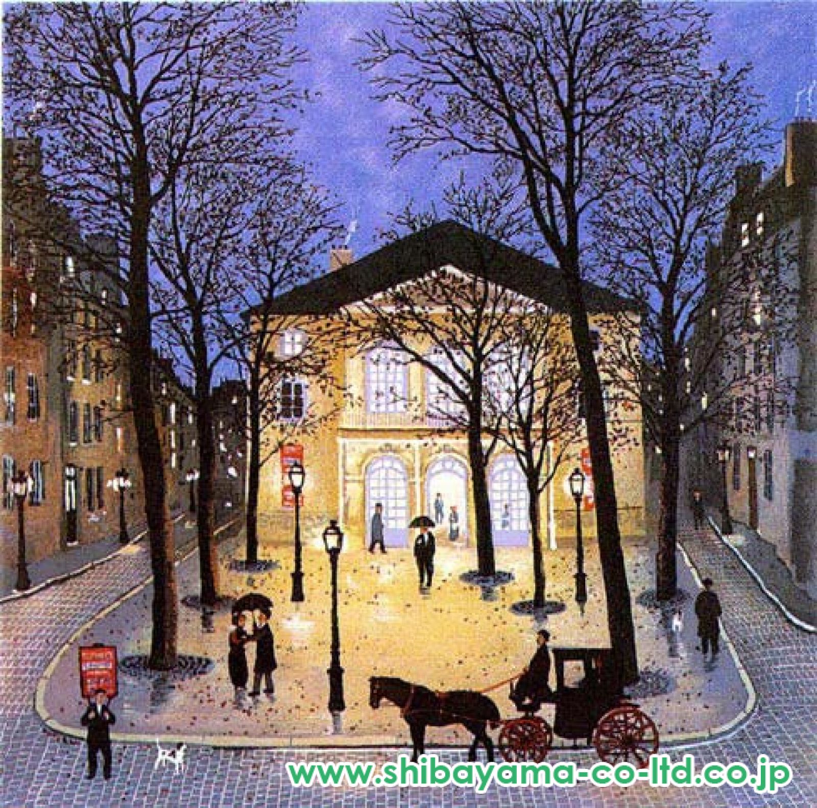 ミッシェル・ドラクロワ「The Place Dancourt theater in the