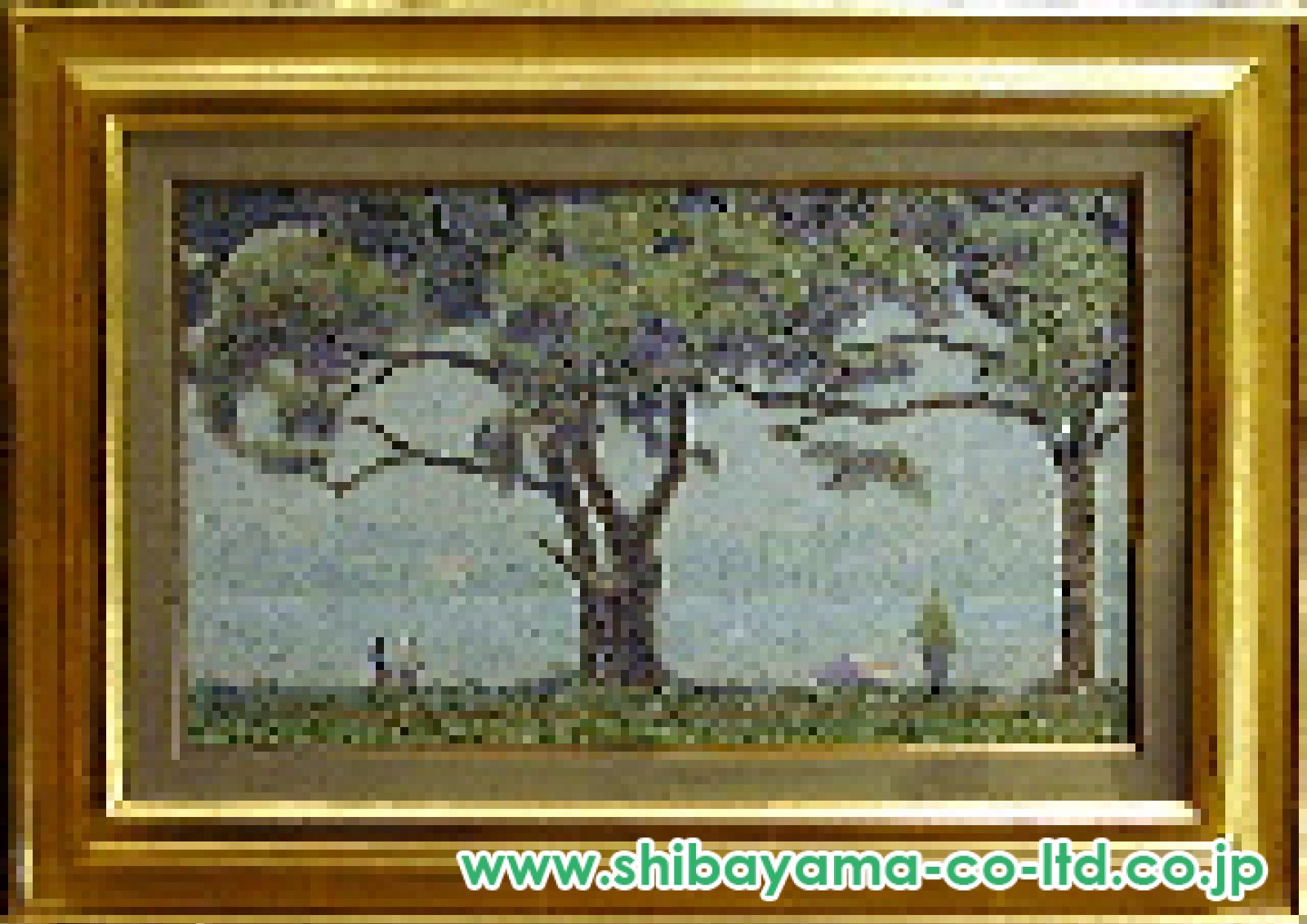 山田嘉彦「霧の湖畔」油彩 8号 :: 絵画買取・販売 - シバヤマ