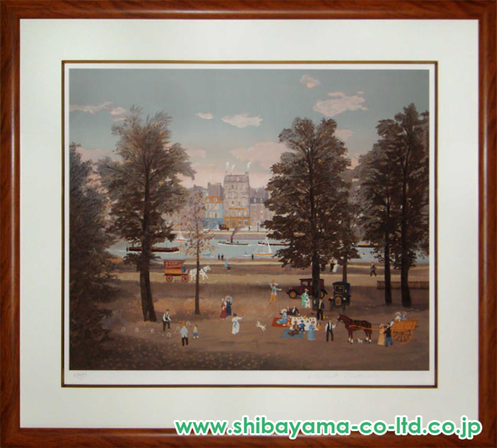 ドラクロワ　「夜のトロカデロ公園」 リトグラフ ドラクロワ 「夜のトロカデロ公園」 リトグラフ 版画 - メルカリ