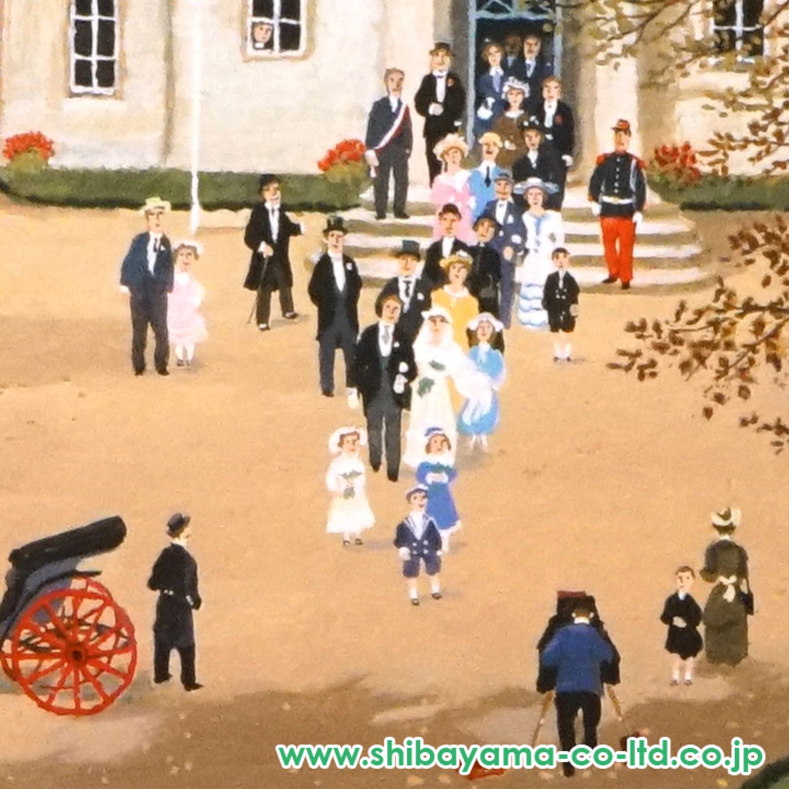 ドラクロア　シルクスクリーン　シティホールのウエディング ミッシェル・ドラクロワ「シティーホールの結婚式 Wedding at
