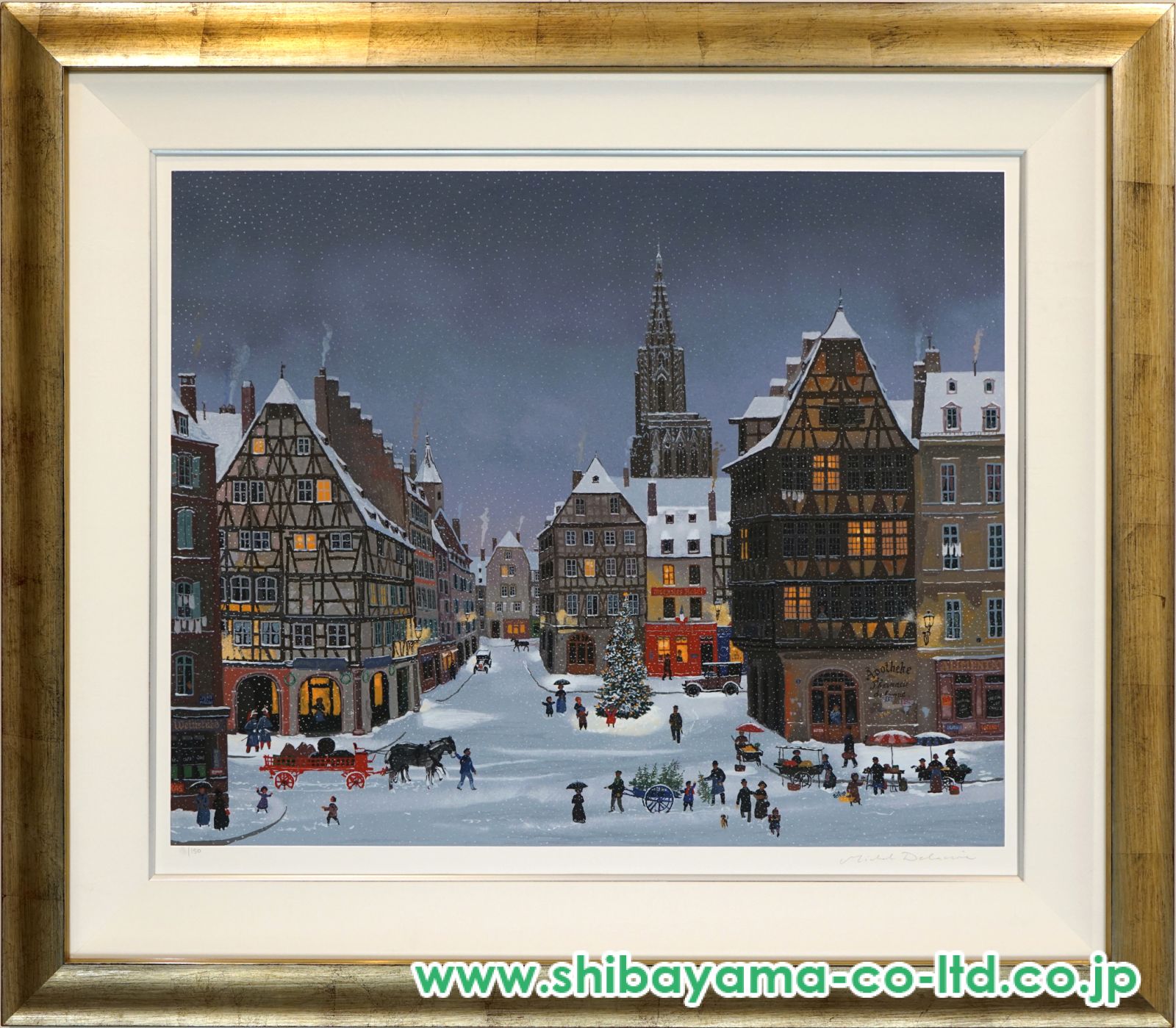 ★【ミッシェル・ドラクロア】のクリスマス休暇 ドラクロワ クリスマス休暇 | 絵画など美術品の販売と買取