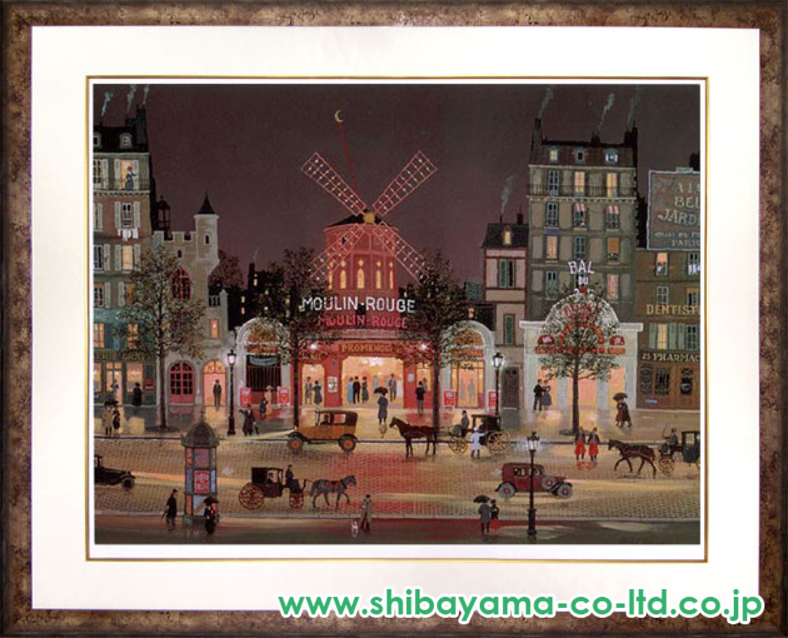 ミシェル ドラクロワ 雪のムーランルージュ ドラクロワ 雪のムーランルージュ（大） | 絵画など美術品の販売