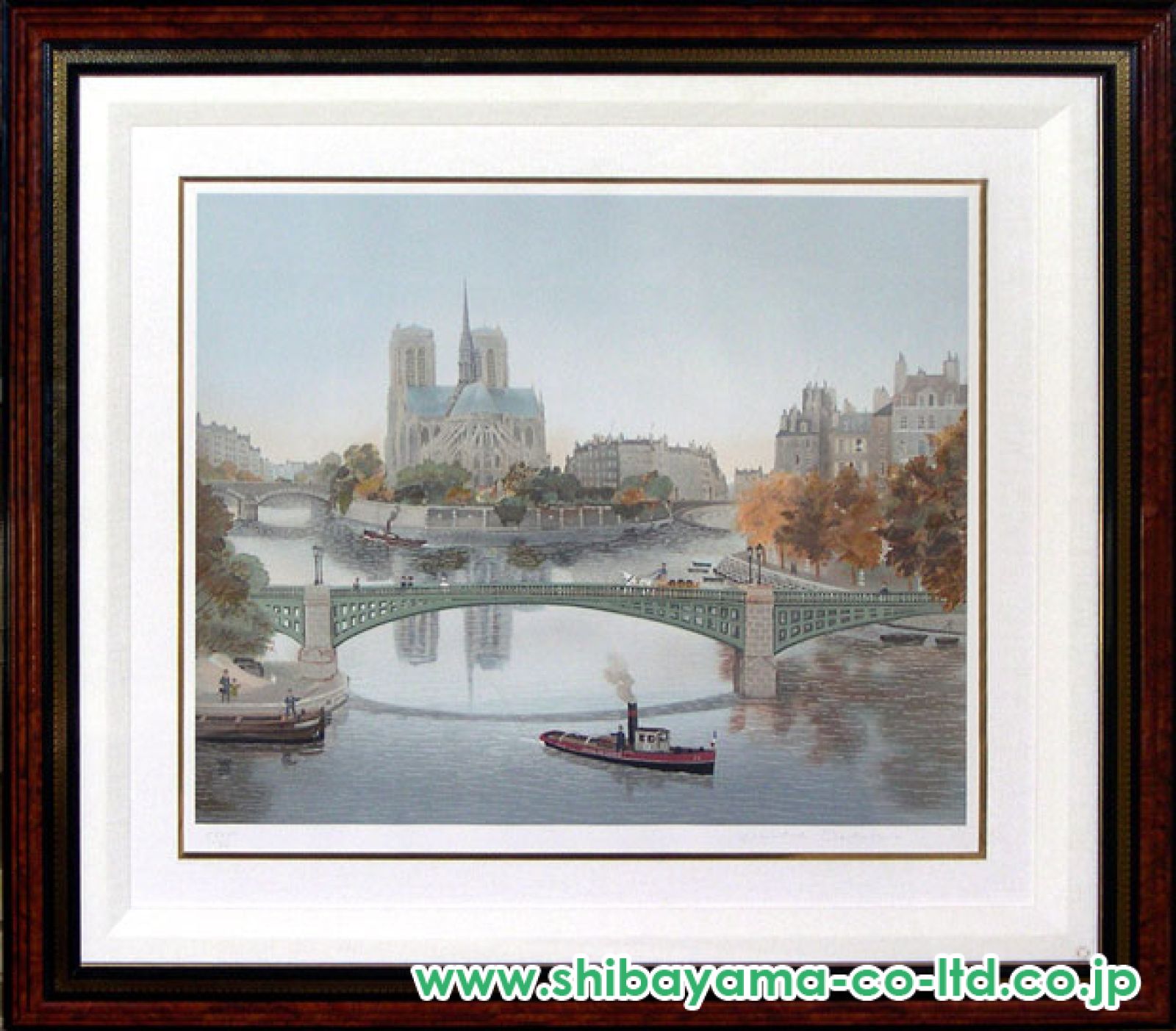ミッシェル・ドラクロワ「トゥルネル橋」リトグラフ :: 絵画買取