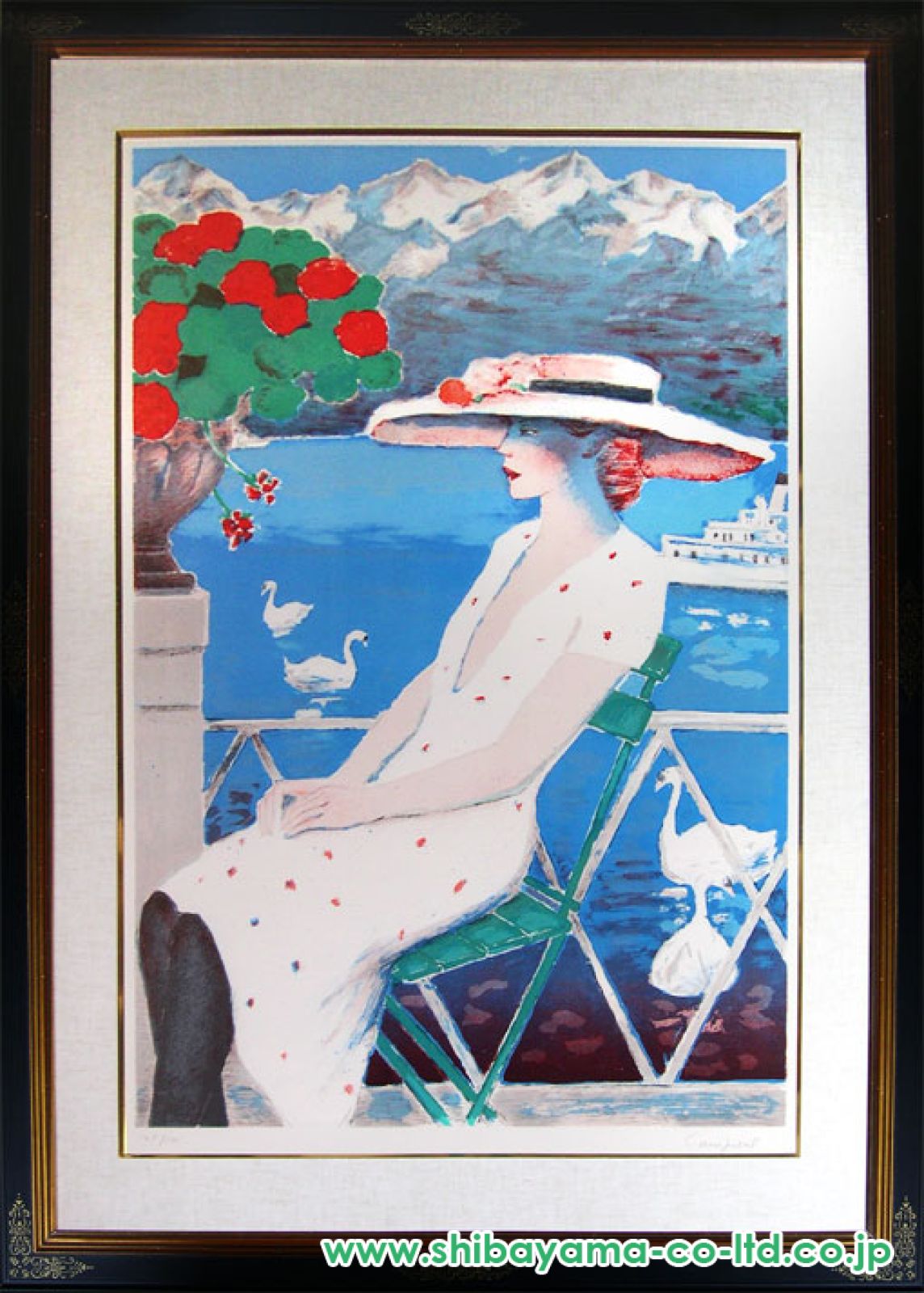 ジャン＝ピエール・カシニョール「白鳥」リトグラフ :: 絵画買取
