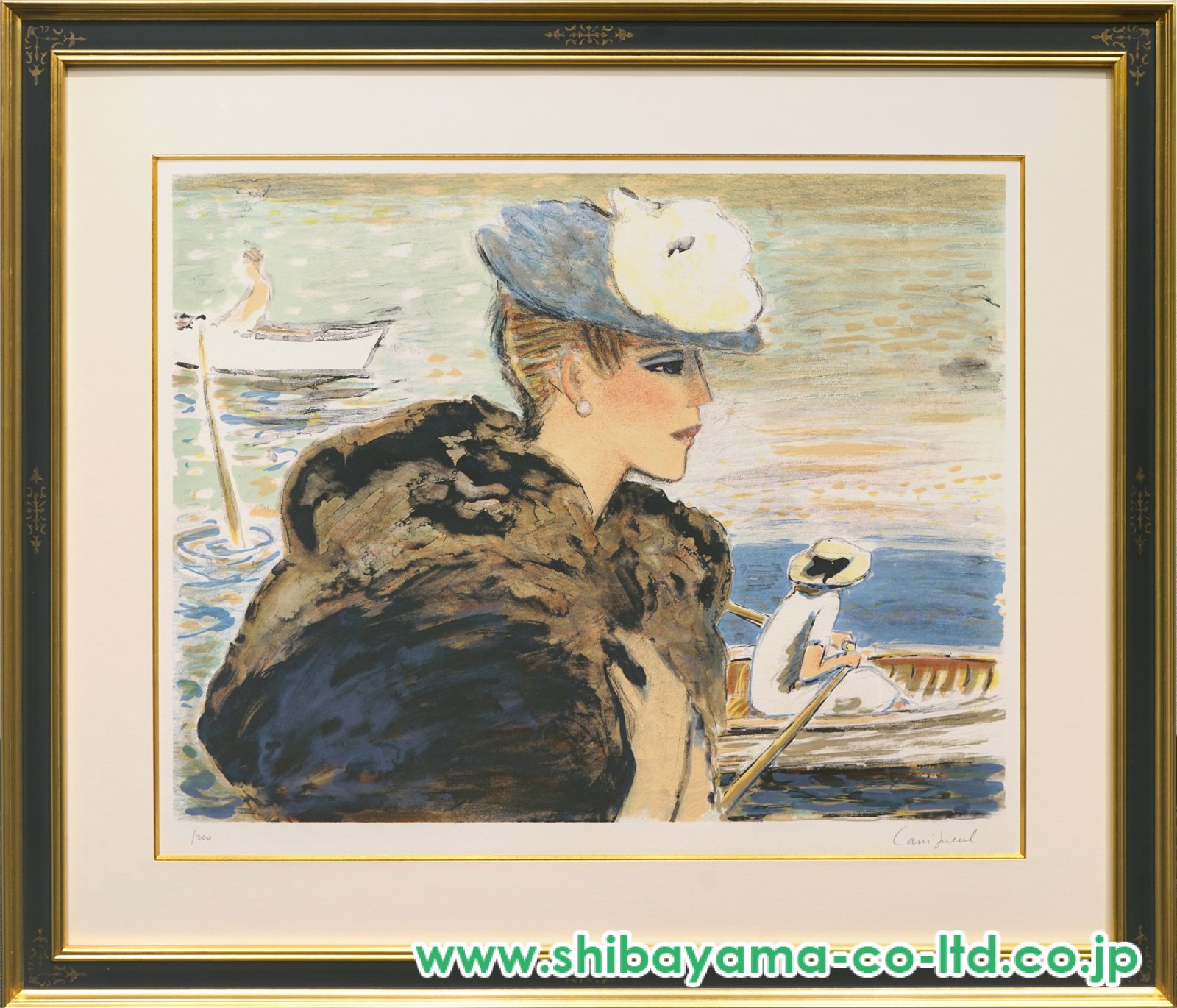 カシニョール「ヨットレース」リトグラフ 166/175 作品証明書付き カシニョール「ヨットレース」リトグラフ 166/175 作品証明書付き