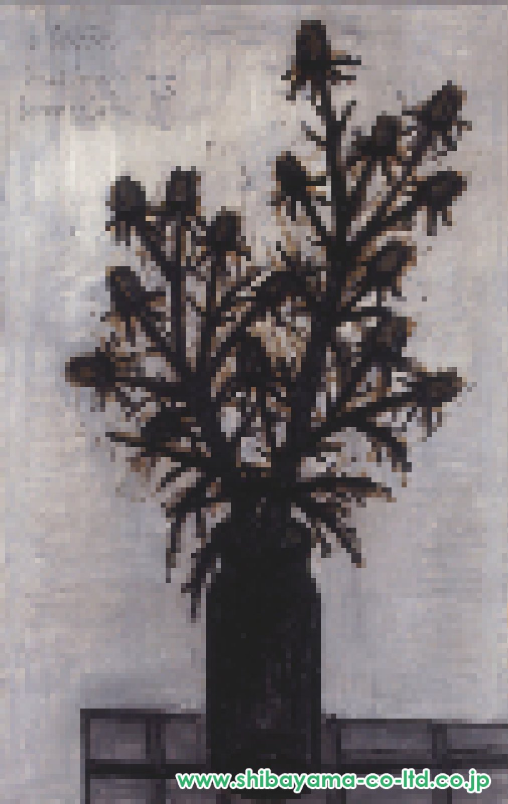 ベルナール・ビュッフェ「薊の花束」油彩 F40号 :: 絵画買取・販売