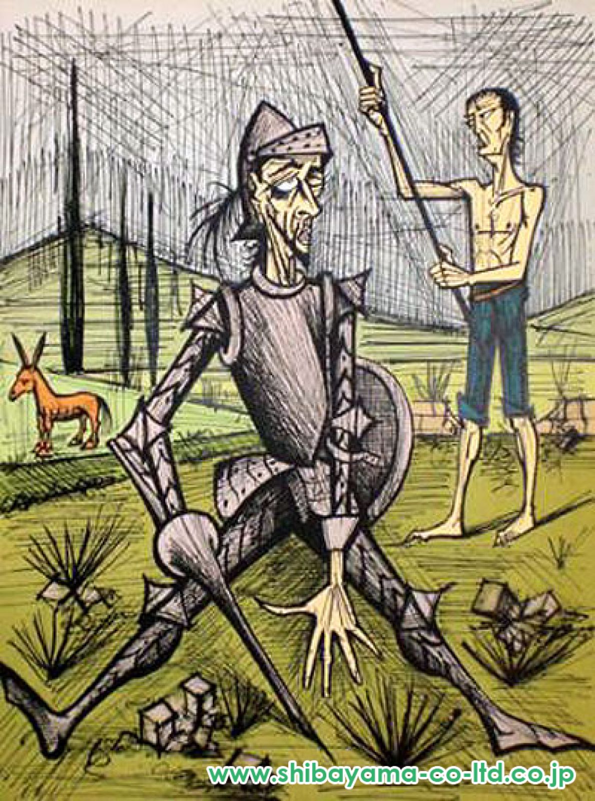 Bernard Buffet【ドン・キホーテ】リトグラフ　価格交渉可 Bernard Buffet【ドン・キホーテ】リトグラフ 価格交渉可