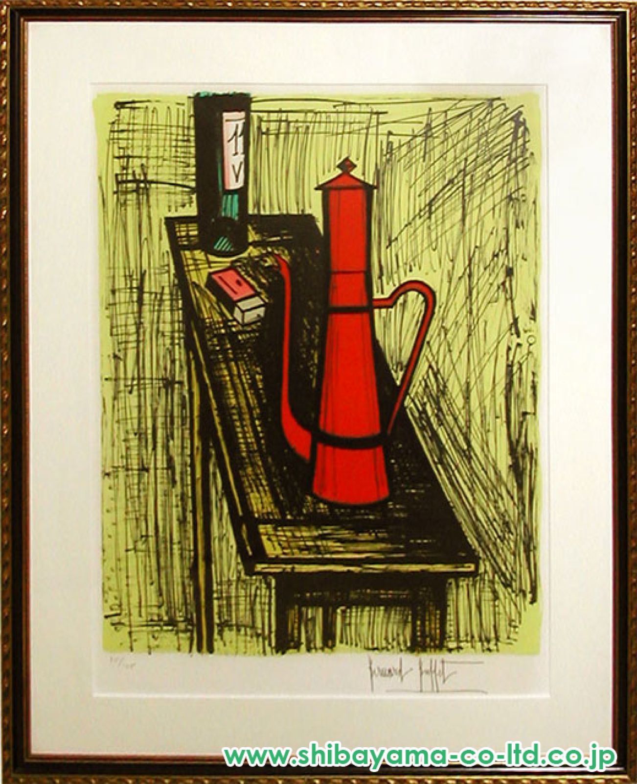 ベルナール・ビュッフェ、「Lapin et casserole rouge」 6904_52d6113b7842e254410992.jpg