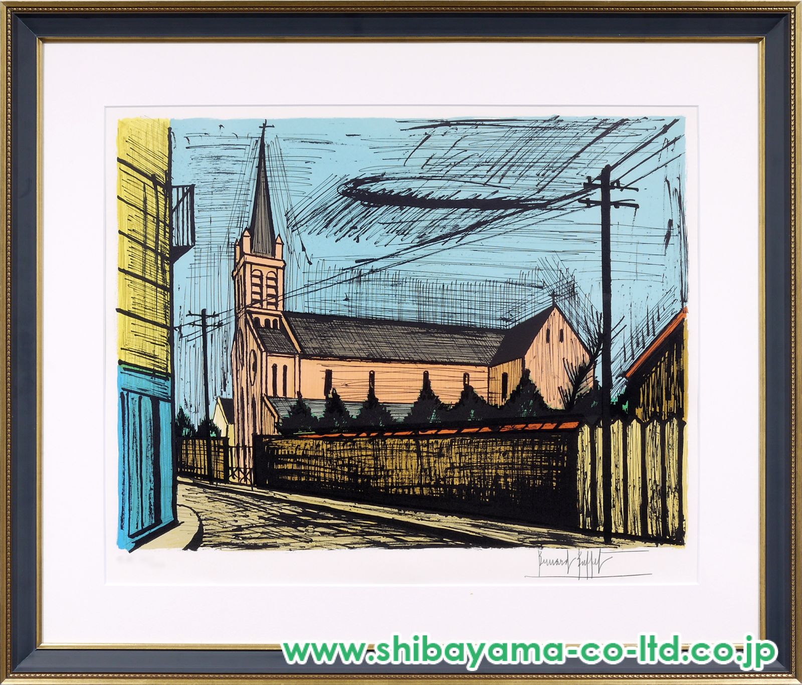 ベルナール・ビュッフェEglise de la Villette a Rollo ベルナール・ビュッフェEglise de la Villette a Rollo - メルカリ