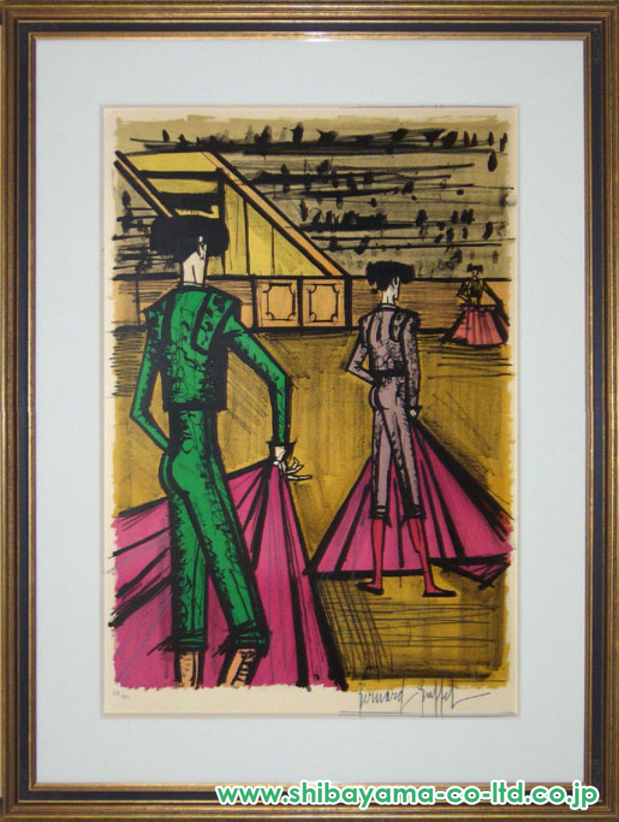 ART - ベルナール・ビュッフェ アルバム闘牛士より 人物画 額新品 絵画 版画 真作保証 ベルナール・ビュッフェ アルバム闘牛士より IX | 絵画など美術