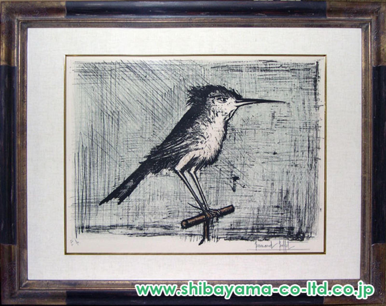 ベルナール・ビュッフェ「鳥 LE PETIT OISEAU No.42」リトグラフ