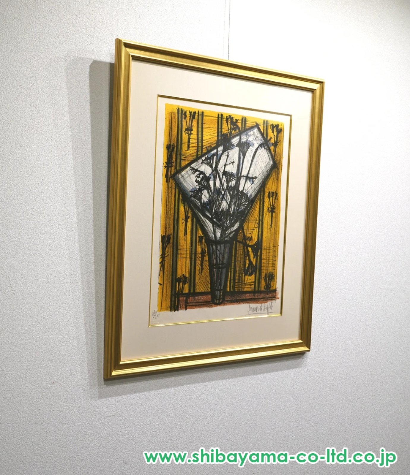 ベルナール・ビュッフェ「花 FLEURS S.4」リトグラフ :: 絵画