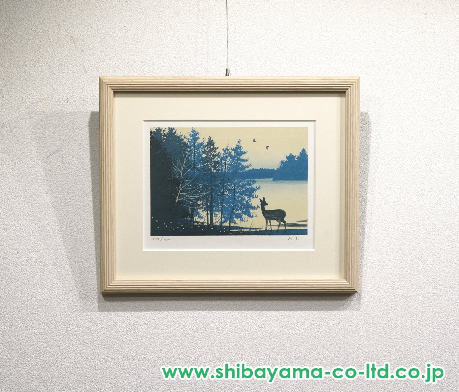絵画 風景 千住博「風景」 サイン 額装済み 肉筆手描き F8 2026年最新