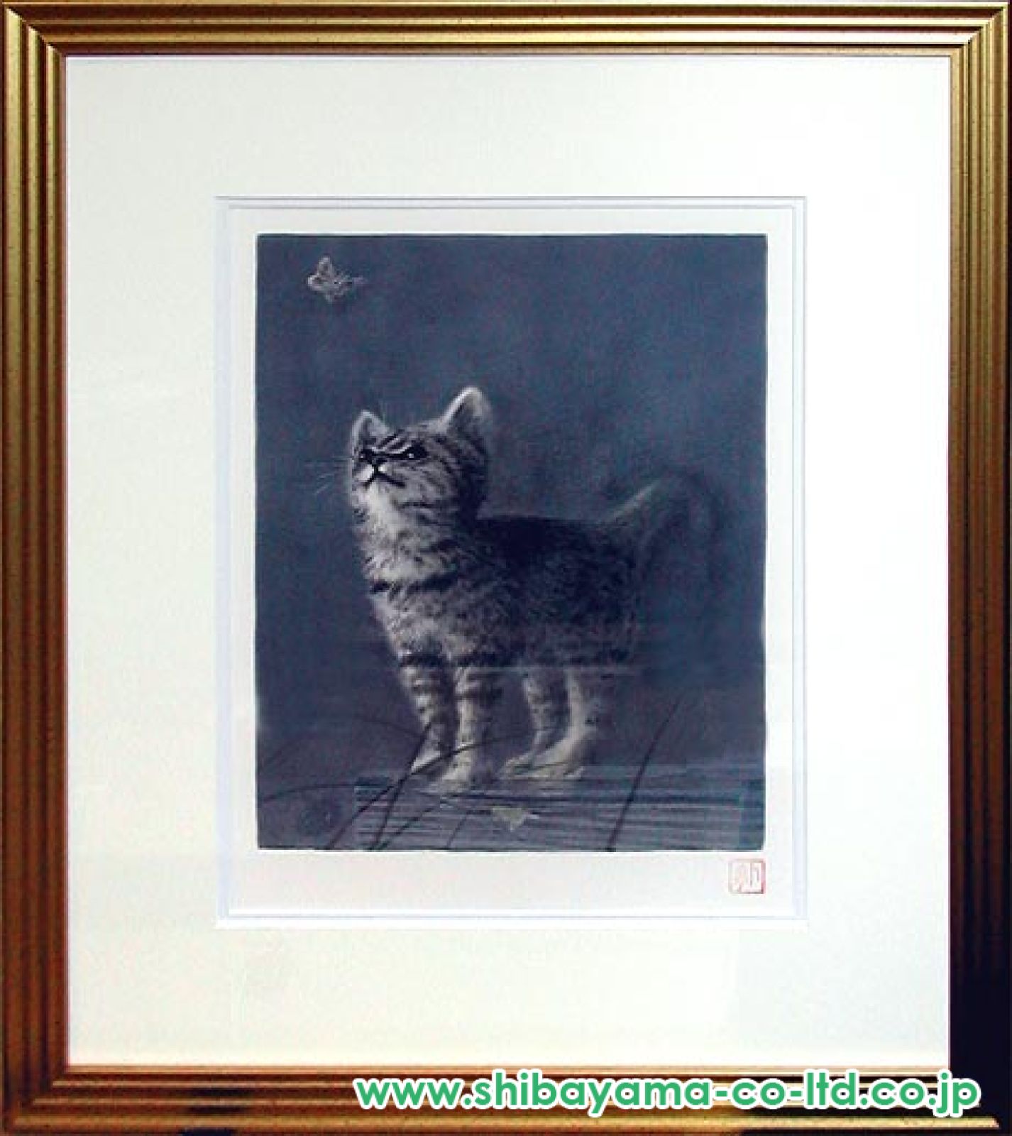 石井敏「子猫の四季より『夏』」リトグラフ :: 絵画買取・販売