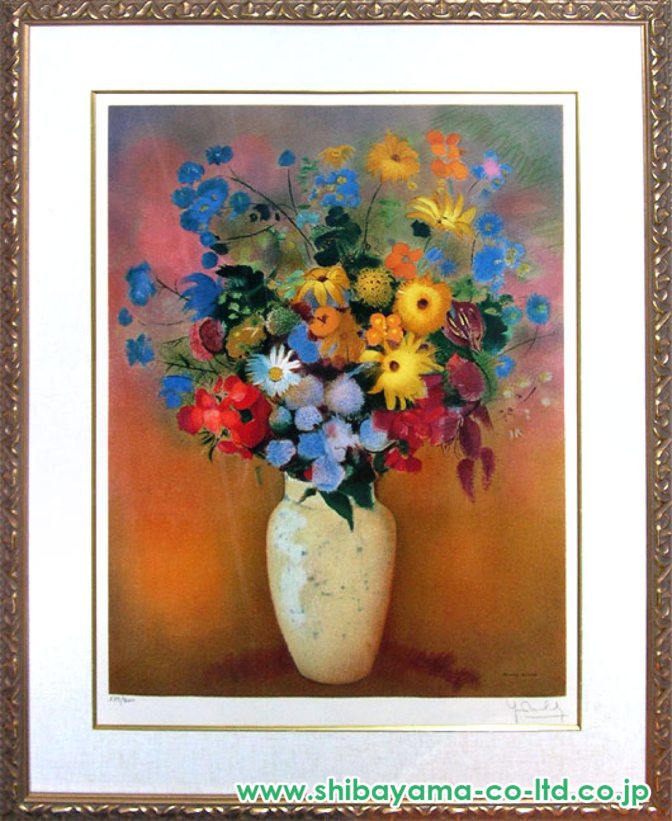 オデイロルドン版画タイトル。花瓶と花 オディロン・ルドン 「花瓶と花」 | | アトリエ・ブランカ - 絵画