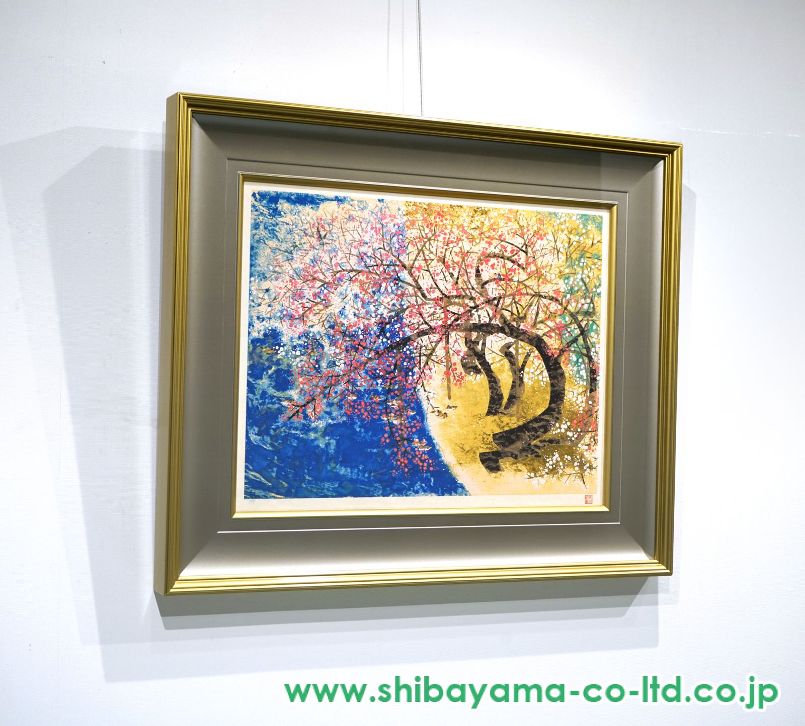 前田青邨「紅白梅」セリグラフ :: 絵画買取・販売 - シバヤマ