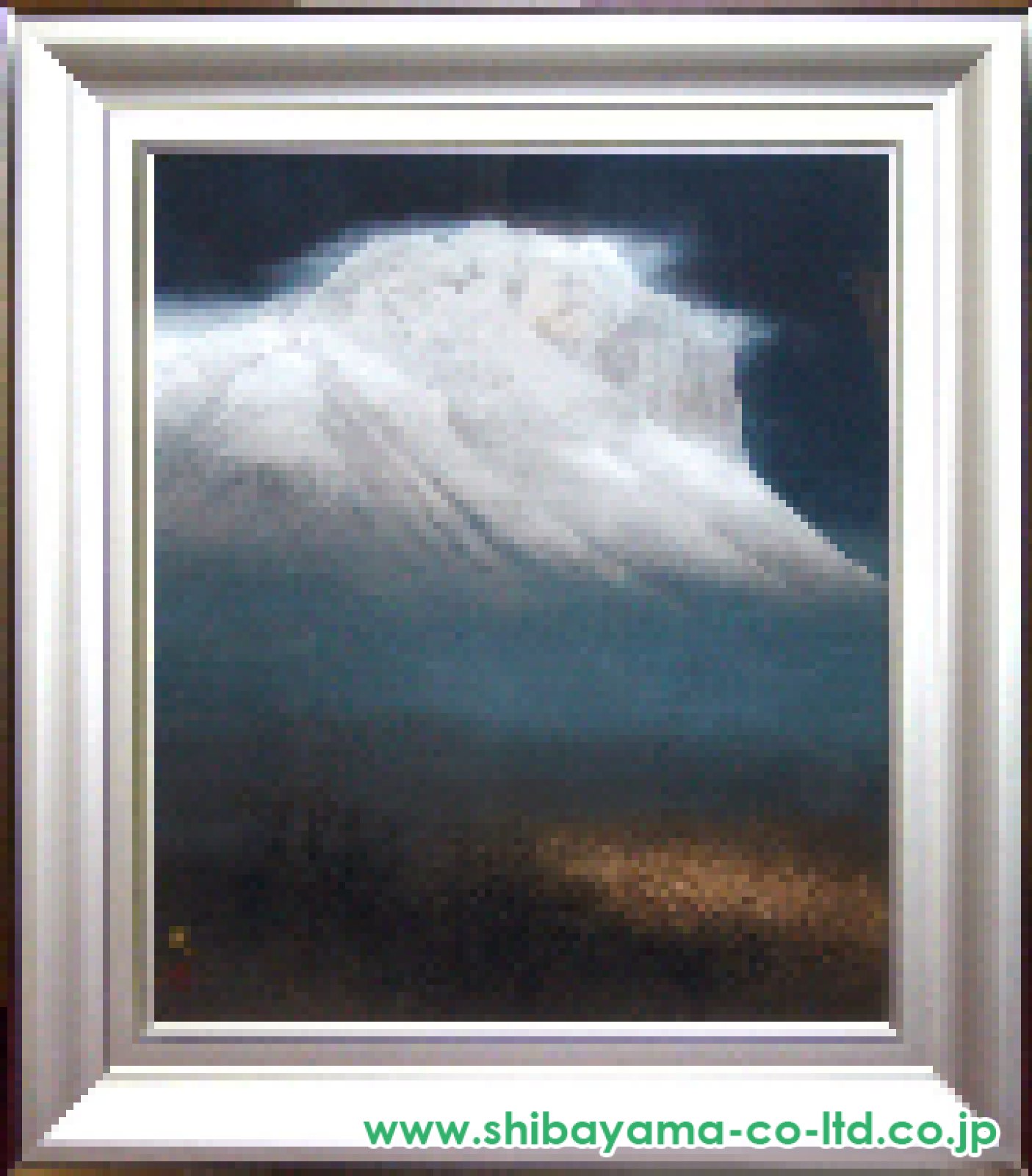 石田武「白峰」日本画 F15号 :: 絵画買取・販売 - シバヤマ