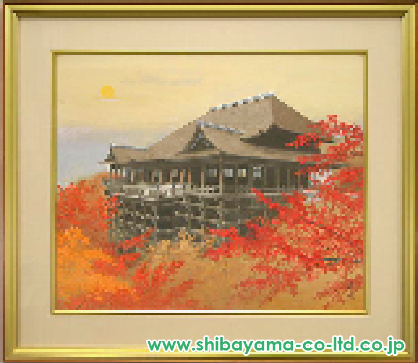 石田武「清水寺」日本画 F20号 :: 絵画買取・販売 - シバヤマ