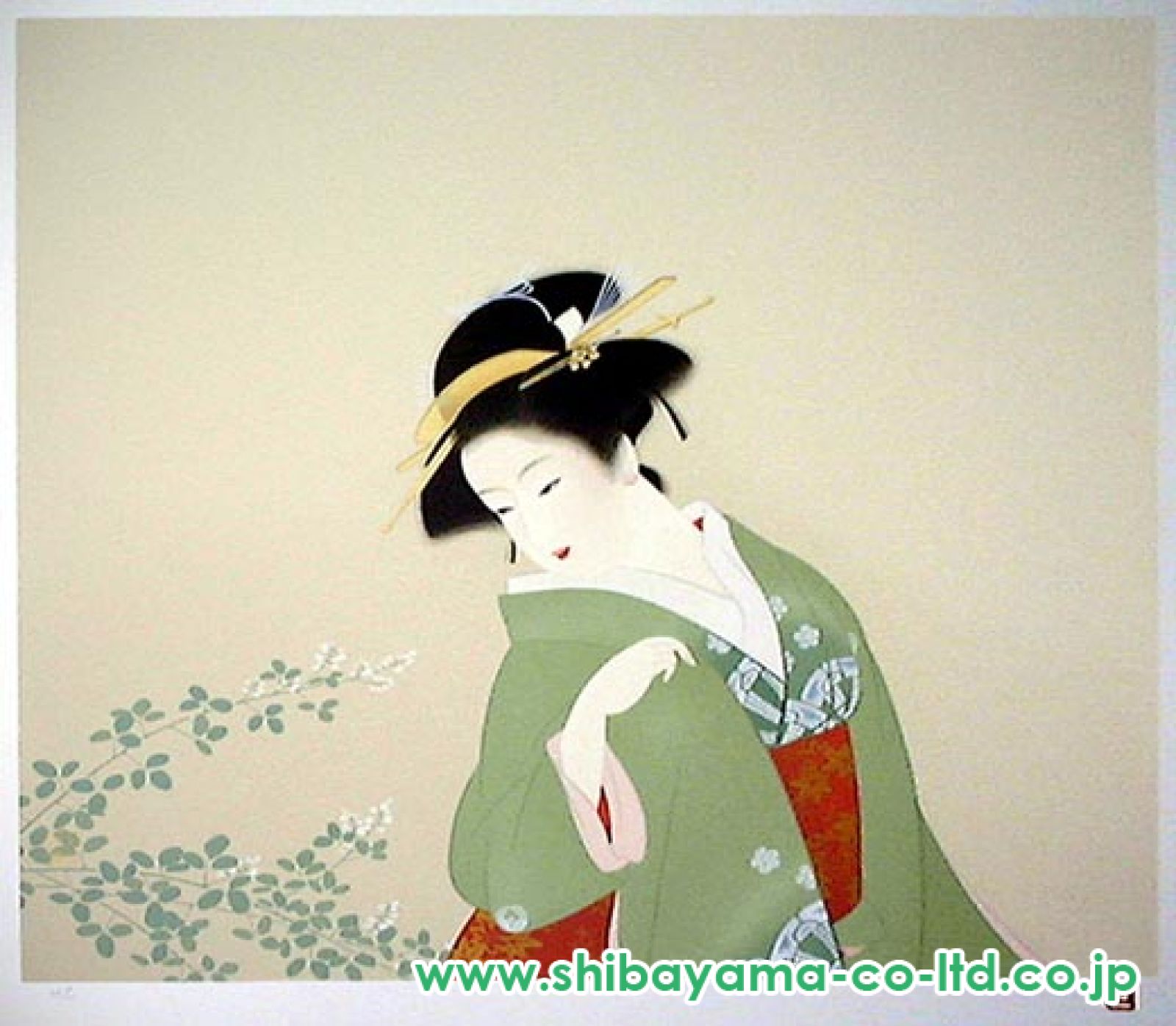 美品 上村松園「焔」限定シルクスクリーン 証明シール有 掛軸 東京国立博物館許可 美品 上村松園「焔」限定シルクスクリーン 証明シール有 掛軸
