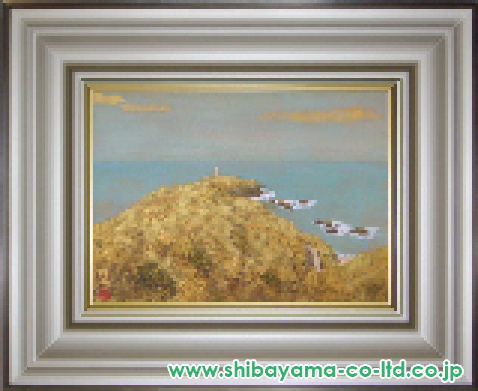 平岩洋彦「西伊豆暖日」日本画 F4号 :: 絵画買取・販売 - シバヤマ