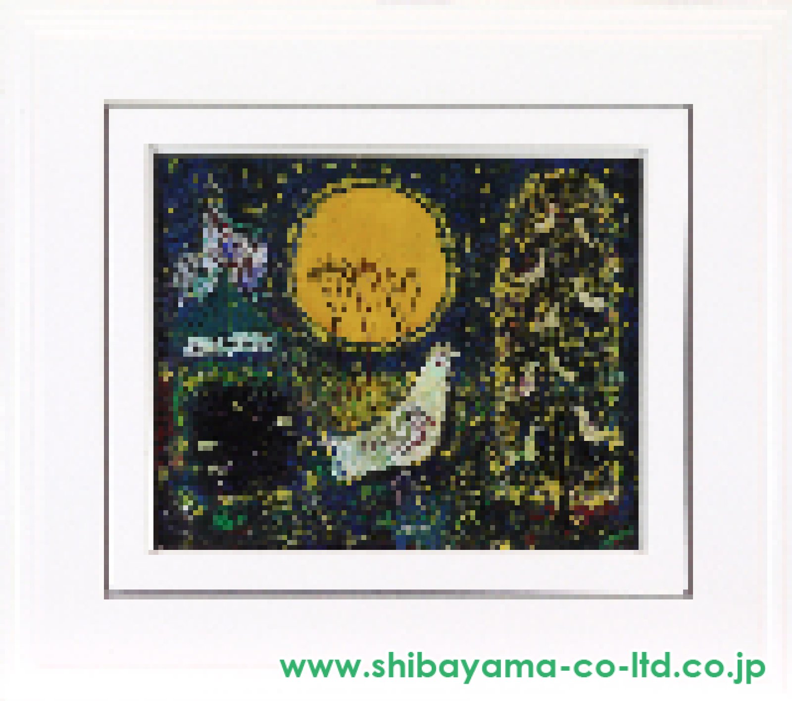 早川義孝「どんぐり林の夜のおはなし」油彩 3号 :: 絵画買取・販売