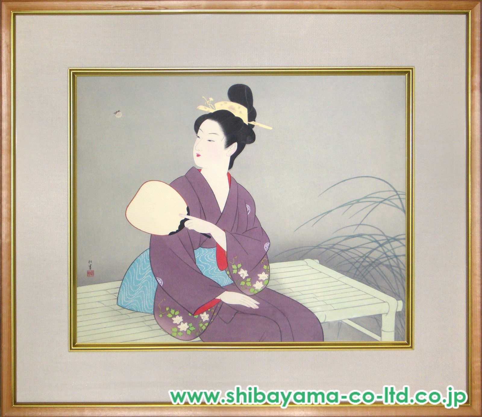 美品 掛け軸 上村松園筆「蛍」四季の美人画 夏掛け 名画 名品 m63892382403_1.jpg?1751527551