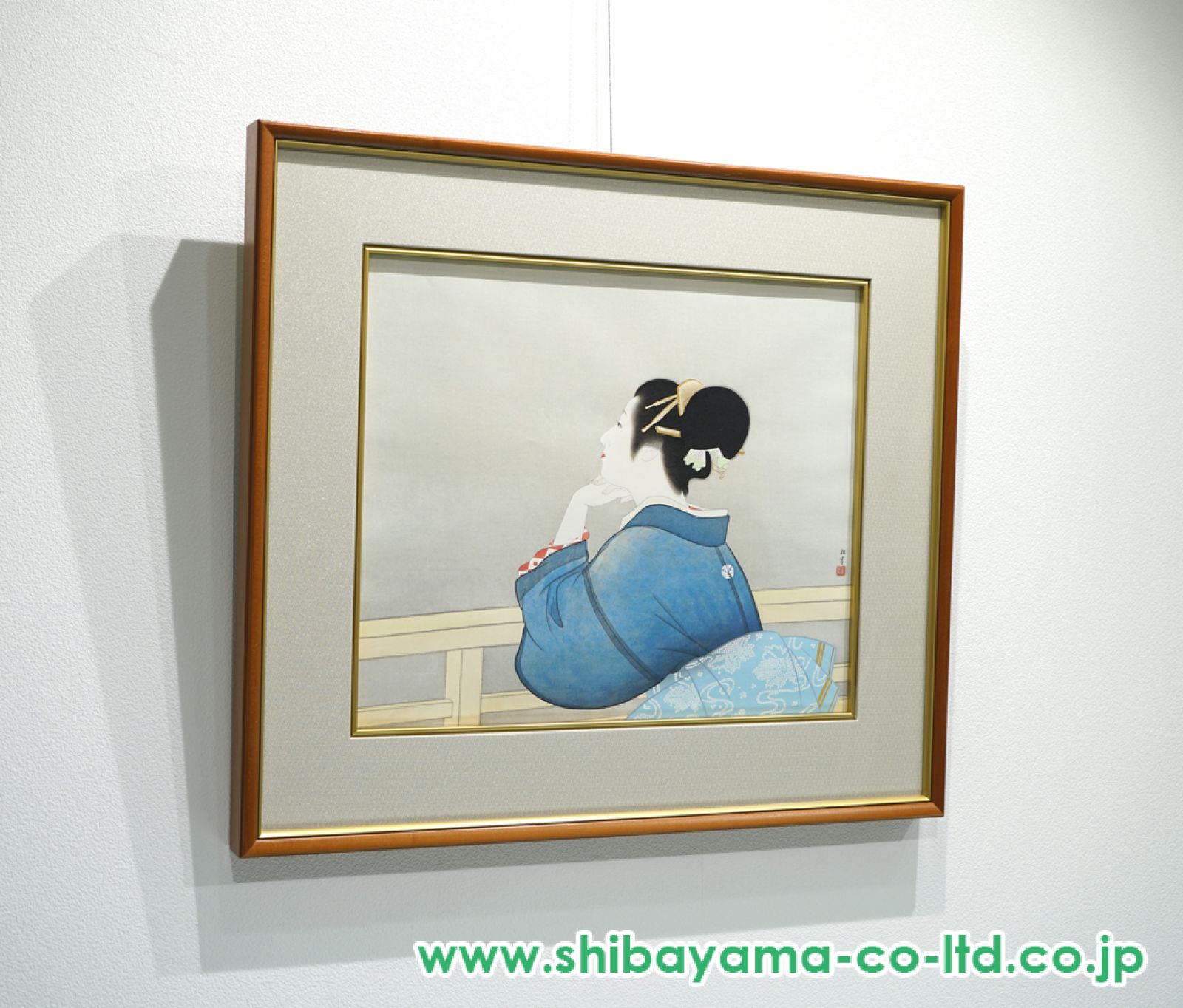 上村松園 「待月」 木版画 美人画 限定350部 額装 E Amazon.co.jp: 上村松園 「待月」 木版画 美人画 限定350部 額装