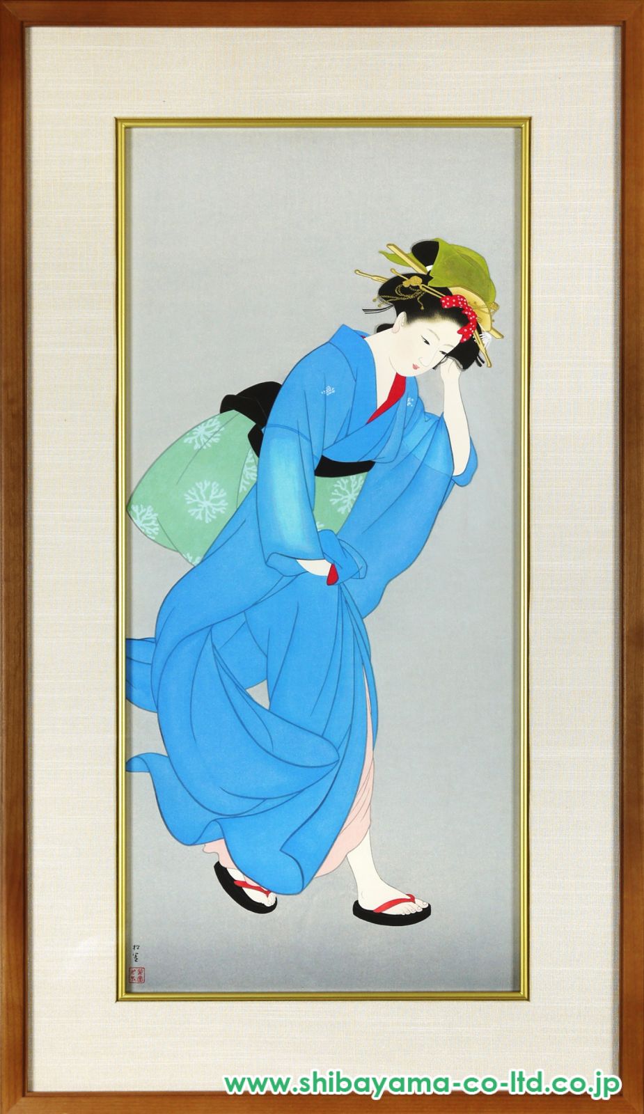 上村松園 鶴とキジの日本画 上村松園 鶴とキジの日本画 上村松園 鶴とキジの日本画 -