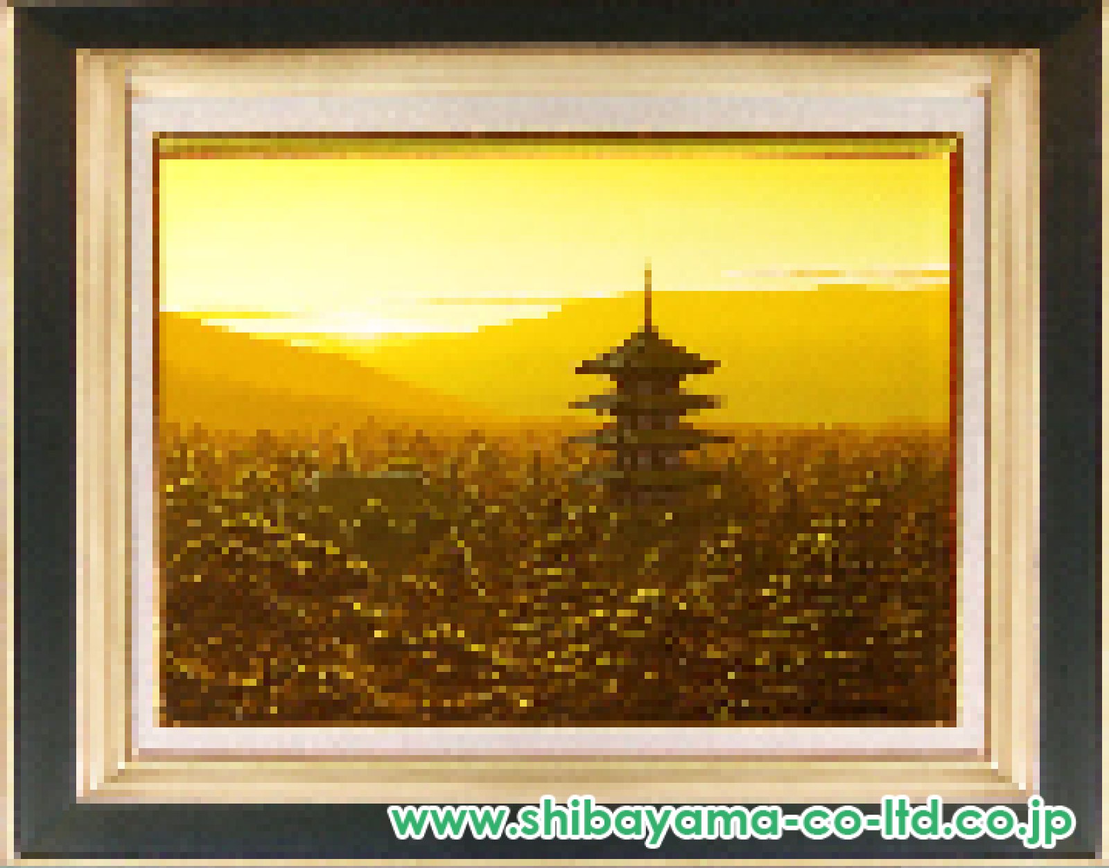 朝隈敏彦「興福寺」油彩 :: 絵画買取・販売 - シバヤマ