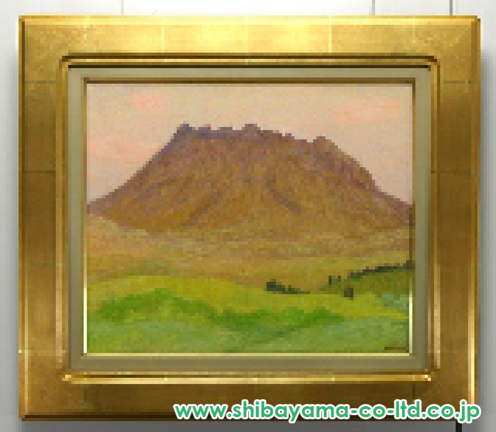 広瀬功「根子岳」油彩 8号 :: 絵画買取・販売 - シバヤマ