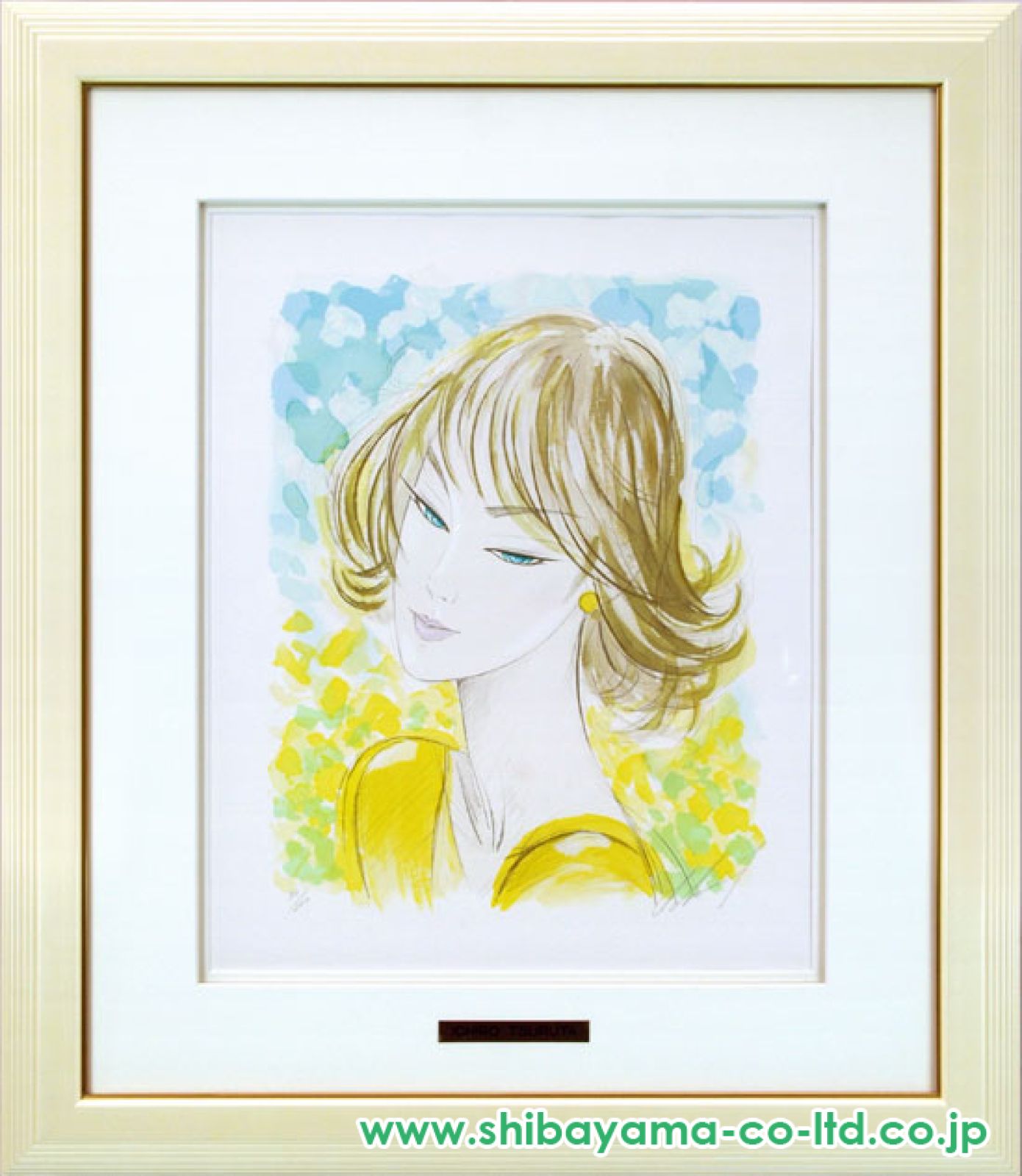 鶴田一郎「光の中へ」リトグラフ :: 絵画買取・販売 - シバヤマ