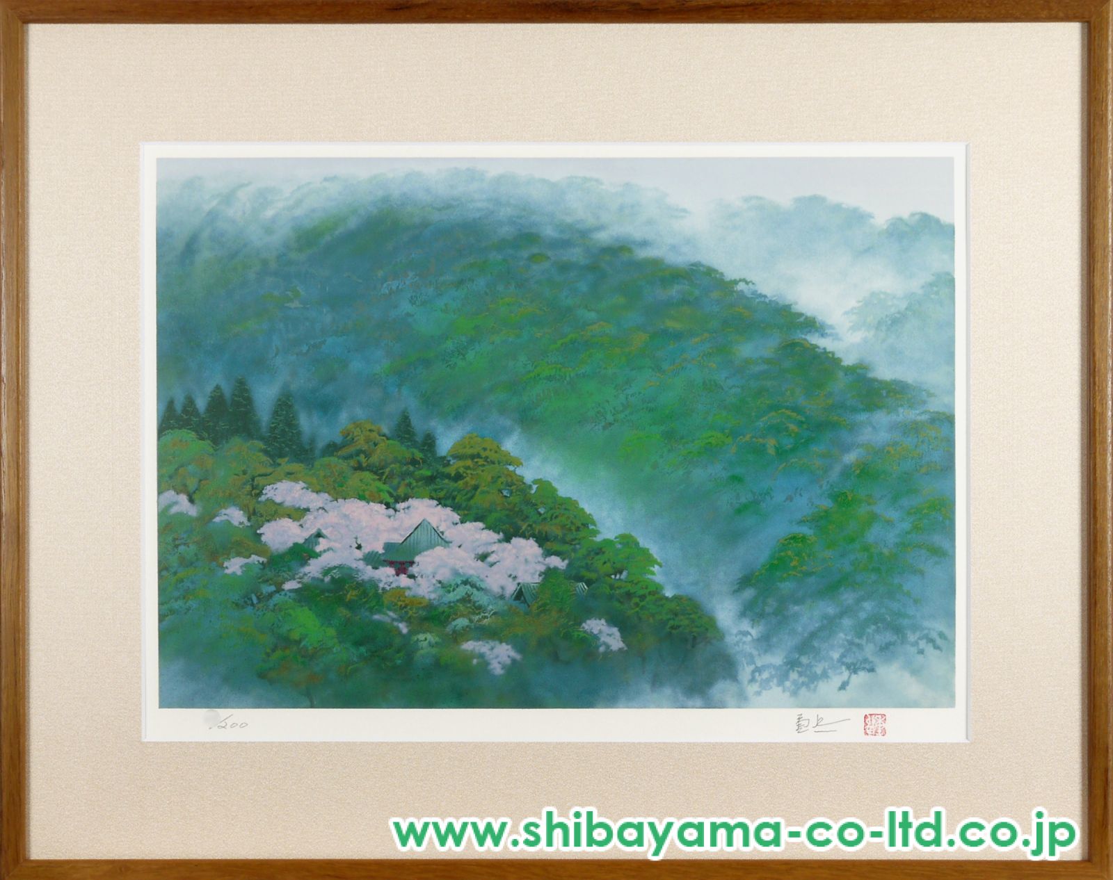 岩澤重夫「好春」リトグラフ :: 絵画買取・販売 - シバヤマ