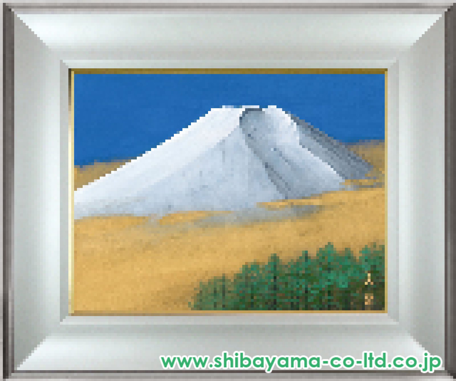 清水信行「富岳」日本画 6号 :: 絵画買取・販売 - シバヤマ