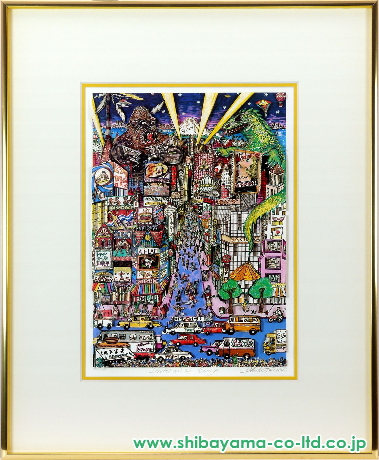 【真作】チャールズ・ファジーノ「ミュンヘン」3Dシルクスクリーン 直筆サイン Yahoo!オークション - 【真作】 チャールズ・ファジーノ 直筆