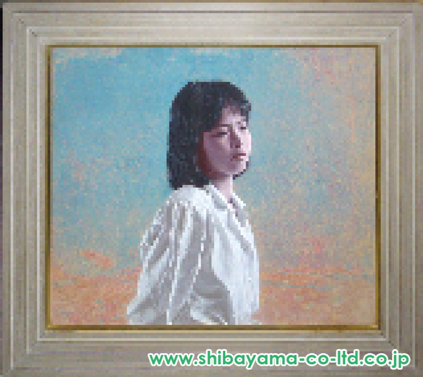 大矢英雄「朝」テンペラ 10号 :: 絵画買取・販売 - シバヤマ
