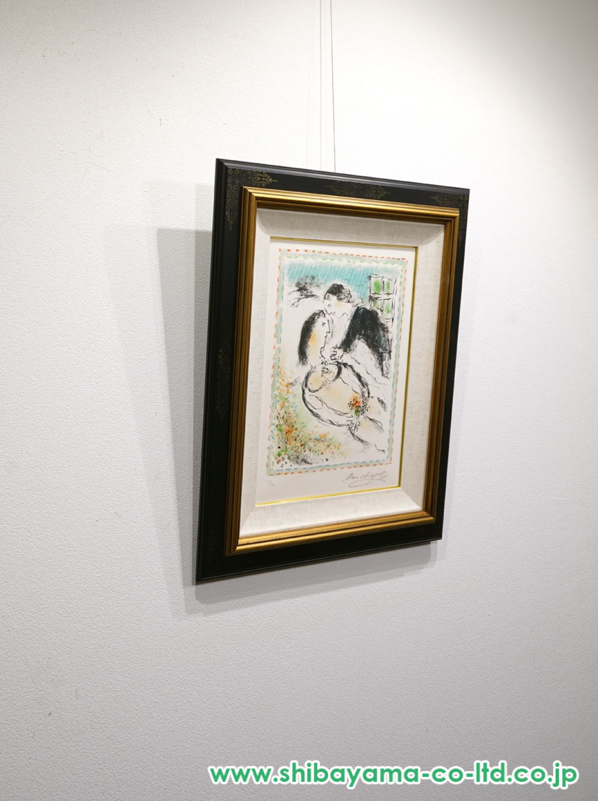 Marc Chagall、La Barque、海外版超希少レゾネ、新品額装付 Marc Chagall、LE COUPLE、海外版超希少レゾネ、新品額付（2025